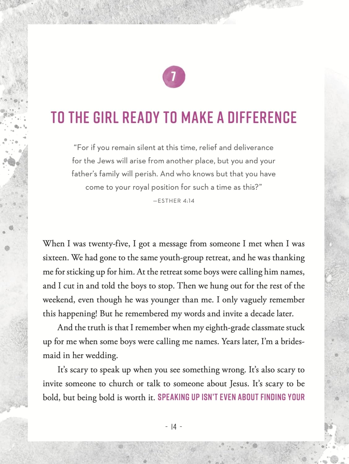 To the Girl Looking for More: 90 Devotions to Help You Ditch the Lies, Love Yourself, and Live Big for God image number 3