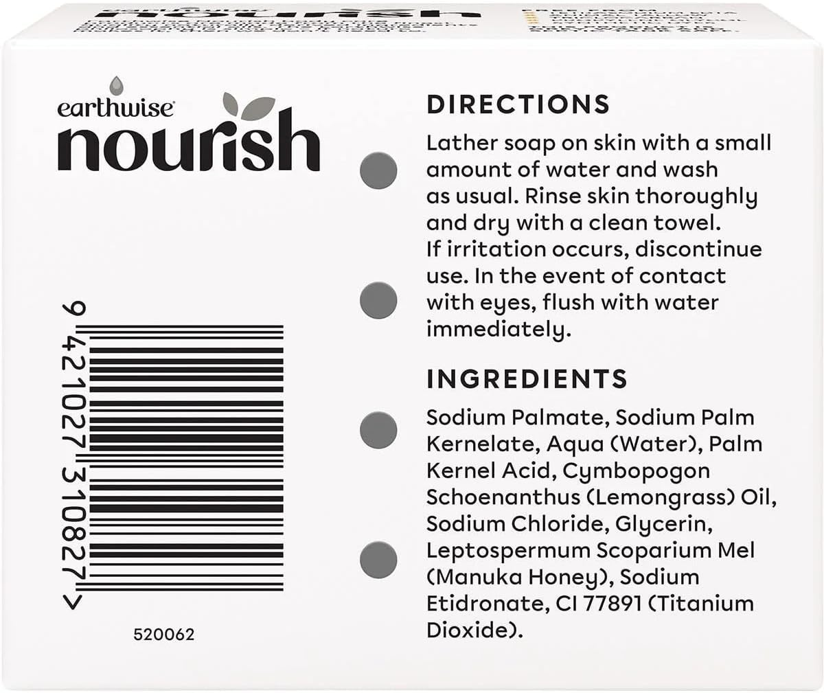 Natural Soap Bar - Lemongrass & Manuka Honey X3