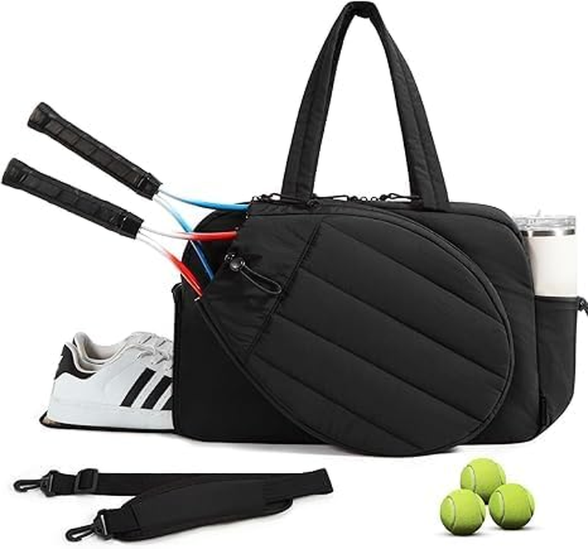 Gym Bag for Women, Tennis Bag Holds 2 Rackets with Shoe Compartment & Wet Pocket, Sports Duffle Bags Fits up to 15.6" Laptop, Women Overnight Weekend Bags
