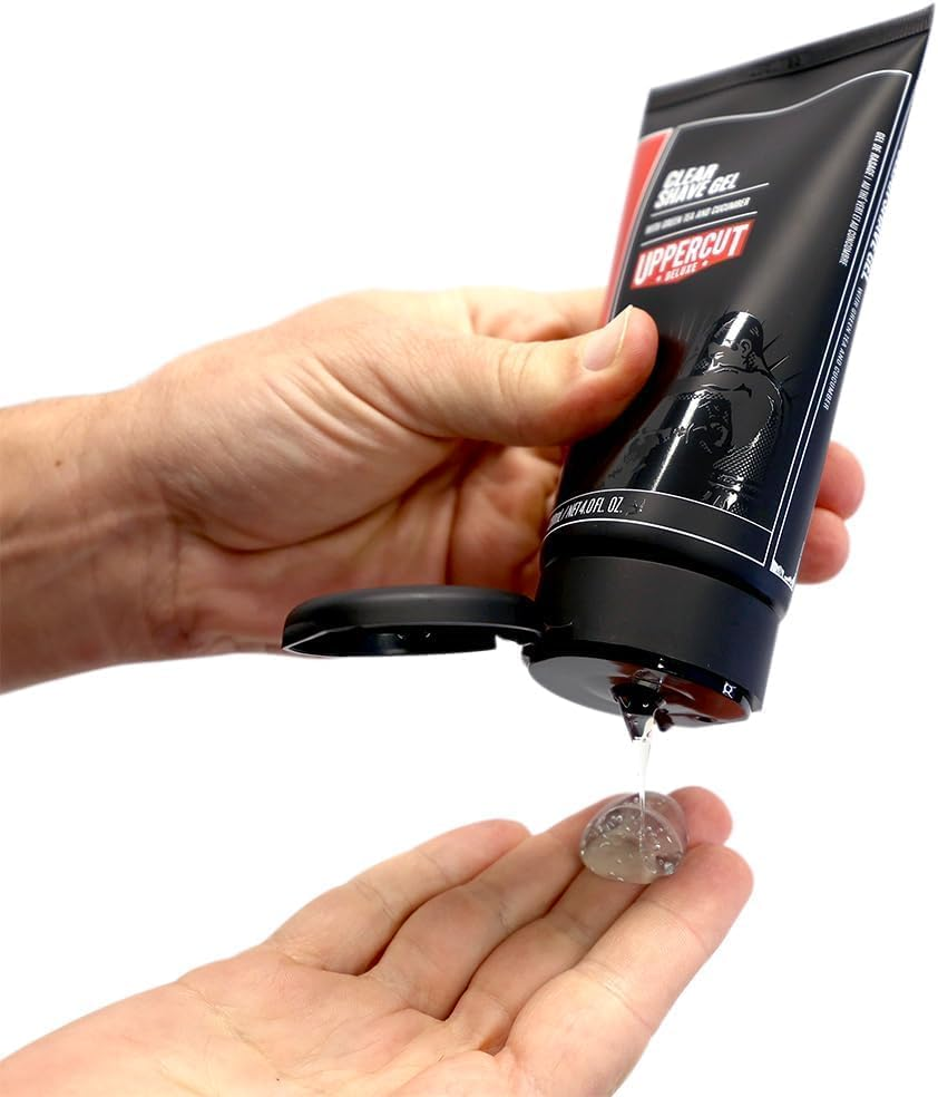 Uppercut Deluxe Clear Shave Gel, Mens Shaving Gel to Cool and Soothe Skin for a Precise Shave, Lightweight and Hydrating Formula, Ideal for Normal and Oily Skin 240Ml image number 3