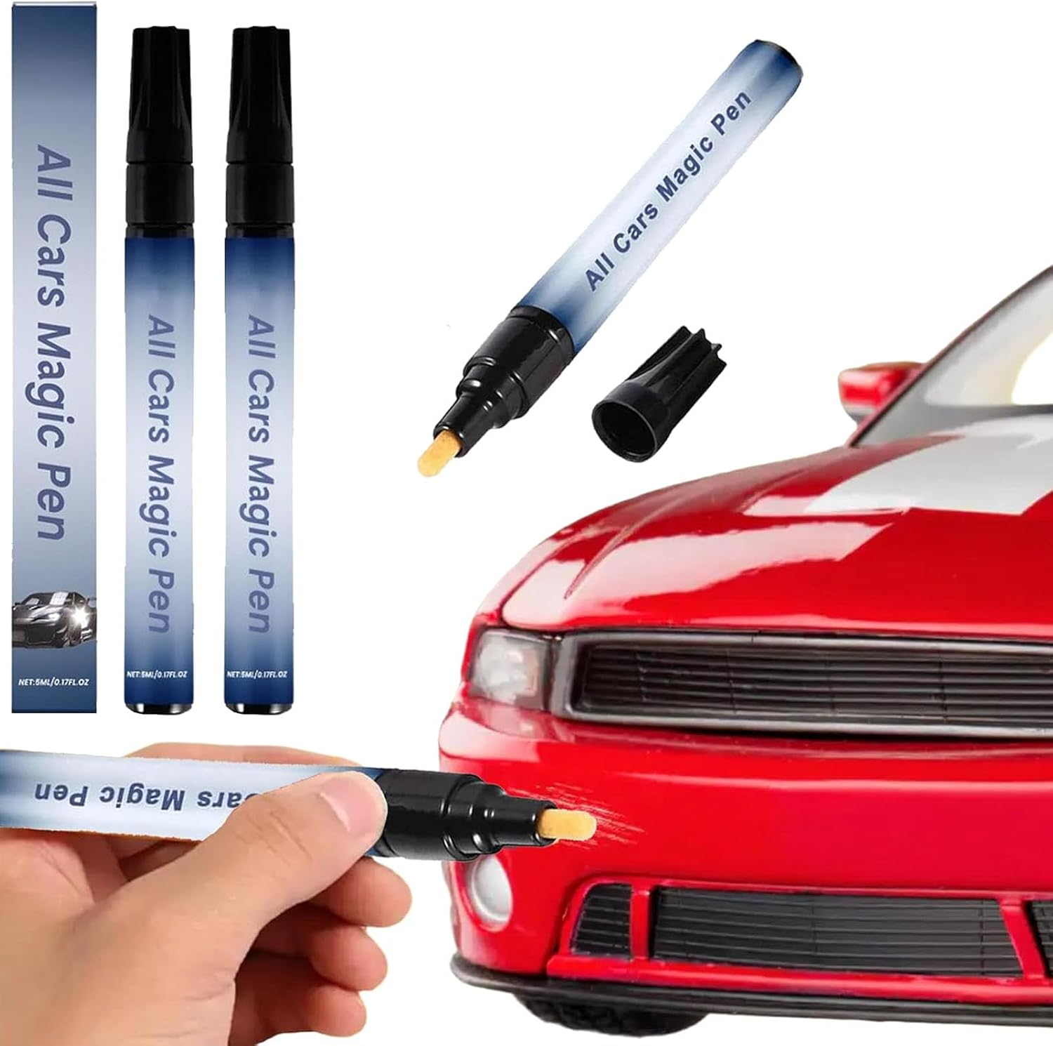 All Cars Magic Pen, Magic Car Scratch Removal Pen, Quick Fix for Scratches and Paint Damage, Easy to Use, Fits All Car Color (2) image number 2