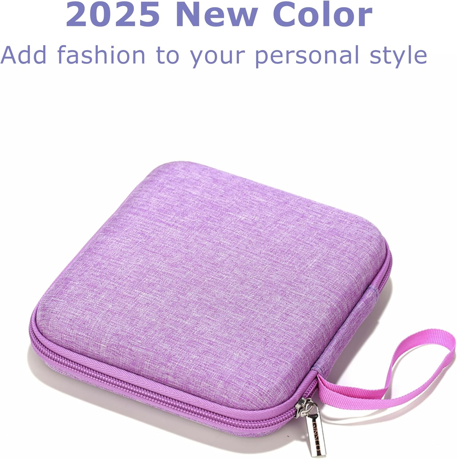 Ginsco Ultra-Slim Case Compatible with JBL Tune 510BT Bluetooth Headphones, with JBL Tune 520BT/670NC Live 460NC, Wireless On-Ear Headphones, Travel Carrying Headphone Case (Purple)