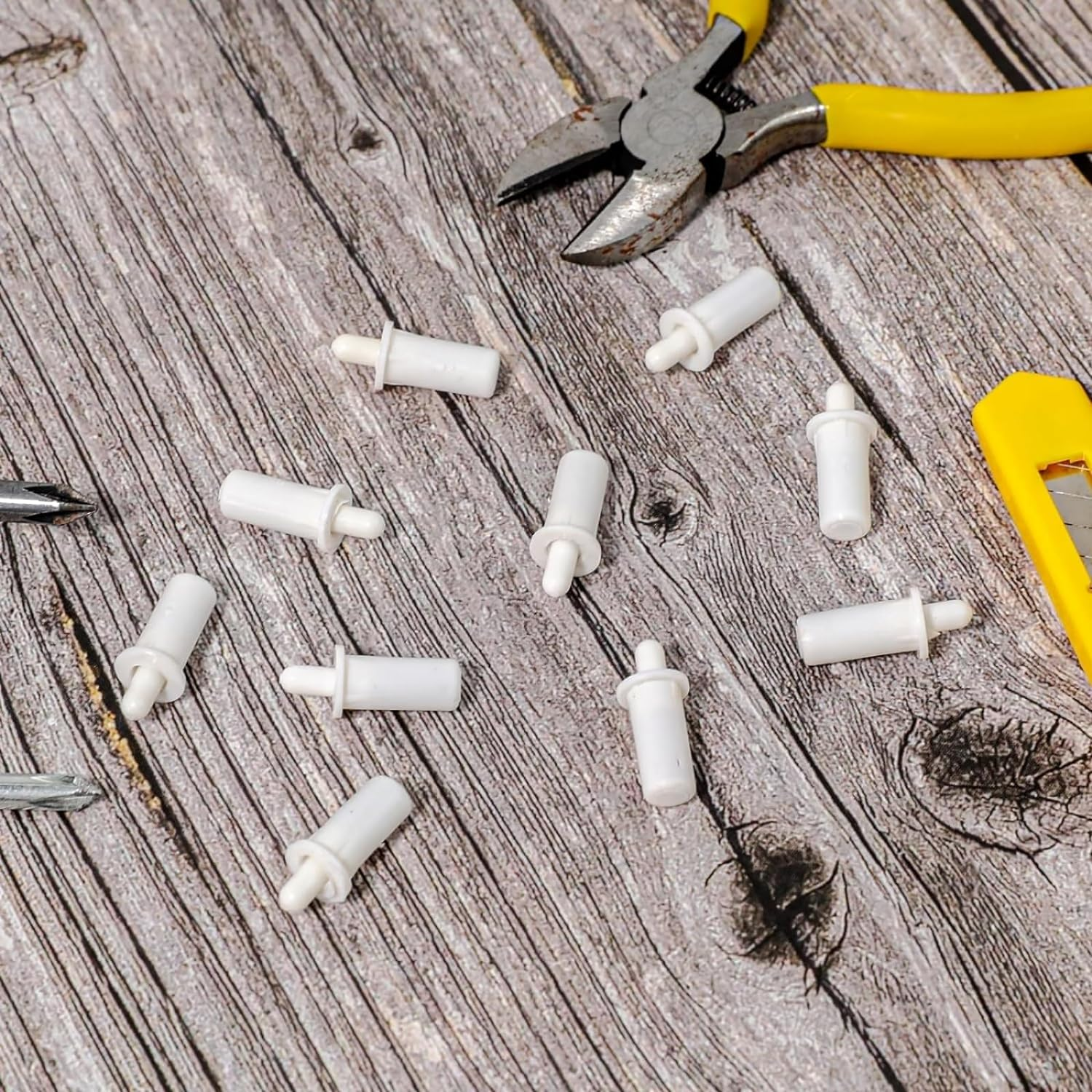 20Pcs Shutter Latch Repair Kit - Plastic Replacement Pins for Louver & Curtain Blinds, Household Windows, and Plantation Shutters - Telescopic (20Mm) image number 3