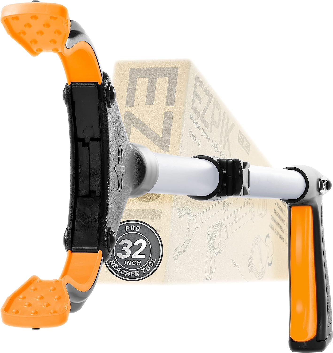 EZPIK Pro 80Cm Foldable Grabber Reacher Tool for Seniors - Grabbers for Elderly Reaching Tool Heavy Duty Pickup Trash Picker Upper Equipment - Claw Grabber Stick for Reaching Aids, Weed Gripper image number 4