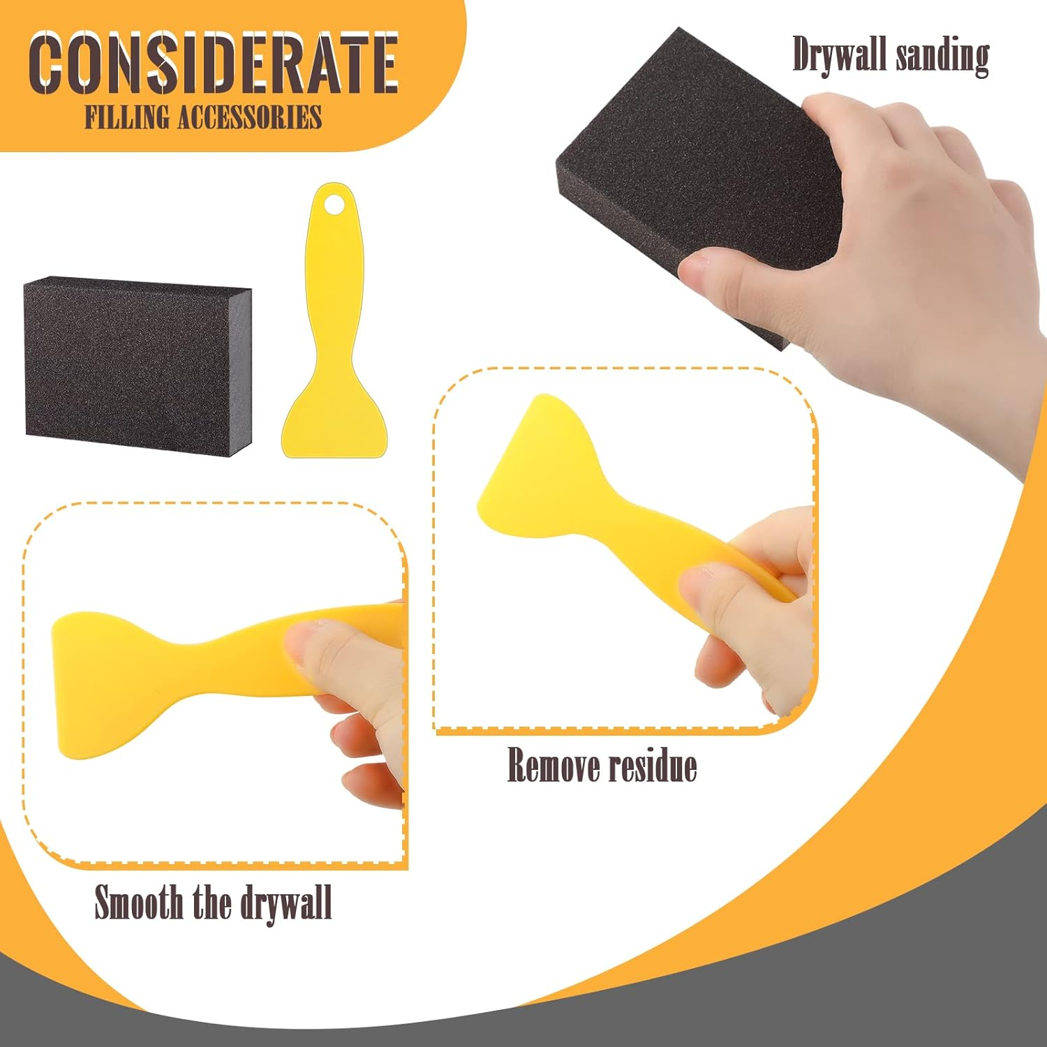 26 Pcs Touch up Paint Pen Refillable Wall Repair Kit Fillable Paint Brush Pens for Interior Paint Touch Ups to Drywall, Cabinets Furniture Store House Paint, Wall Paint with Scraper and Sponge image number 1