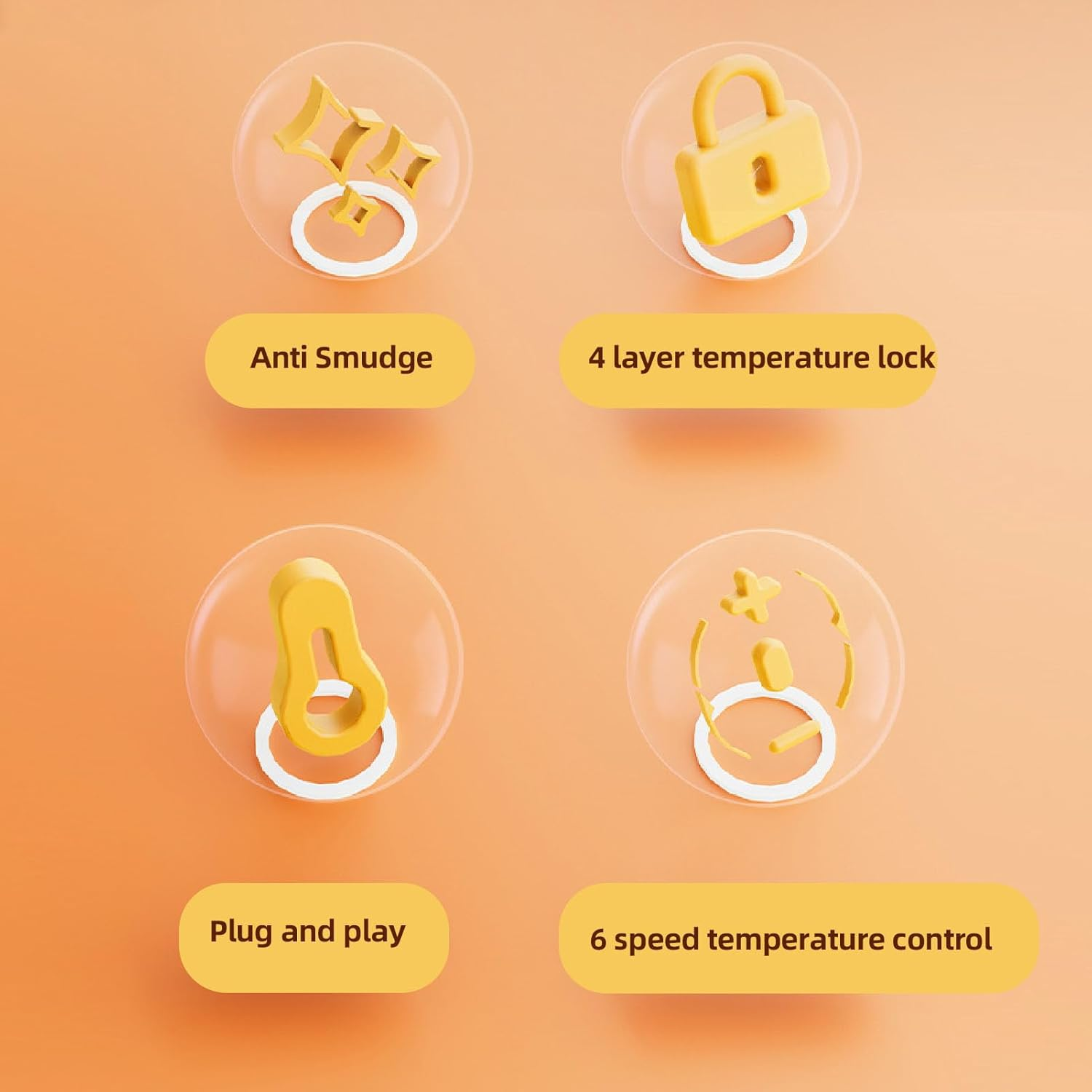 Dpofirs USB Portable Bottle Warmer for Travel, Temp Control, Rapid Warming, Waterless Milk Warming for Comfortable Baby Feeding image number 6