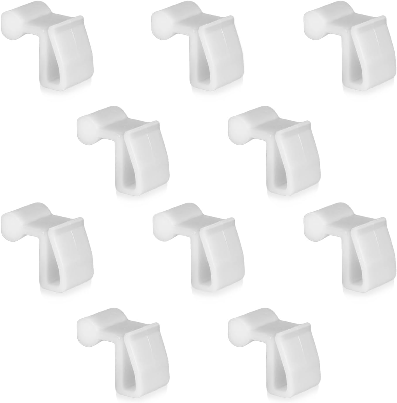 10Pcs RV Awning String Light Hooks, RV Hanging Light Hooks Light Holder String Light Clips Hanger for Caravan Keder Rail Outdoor Camper Car Accessories (White)