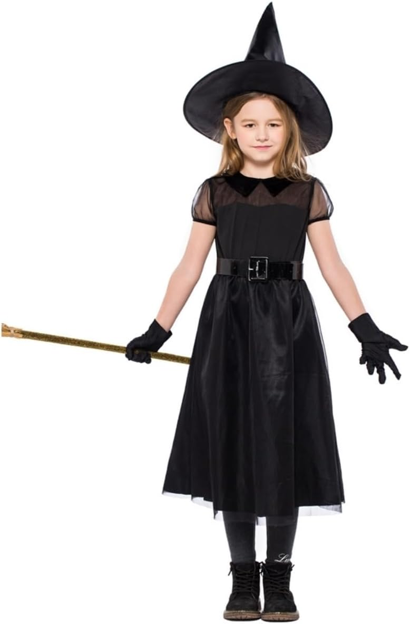 Costume Bay Wicked Witch Costume Halloween Book Week Dress up Spooky Outfit for Magic-Themed Trick-Or-Treat Cosplay Party Attire For image number 1