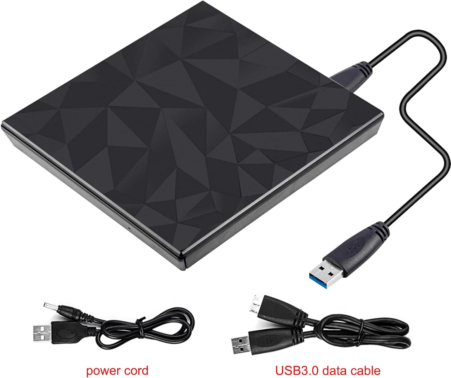 Areyourshop Slim External Cd DVD Drive Usb3.0 Type-C Big Drill Face Writer Burner for Mac Laptop Pc image number 6