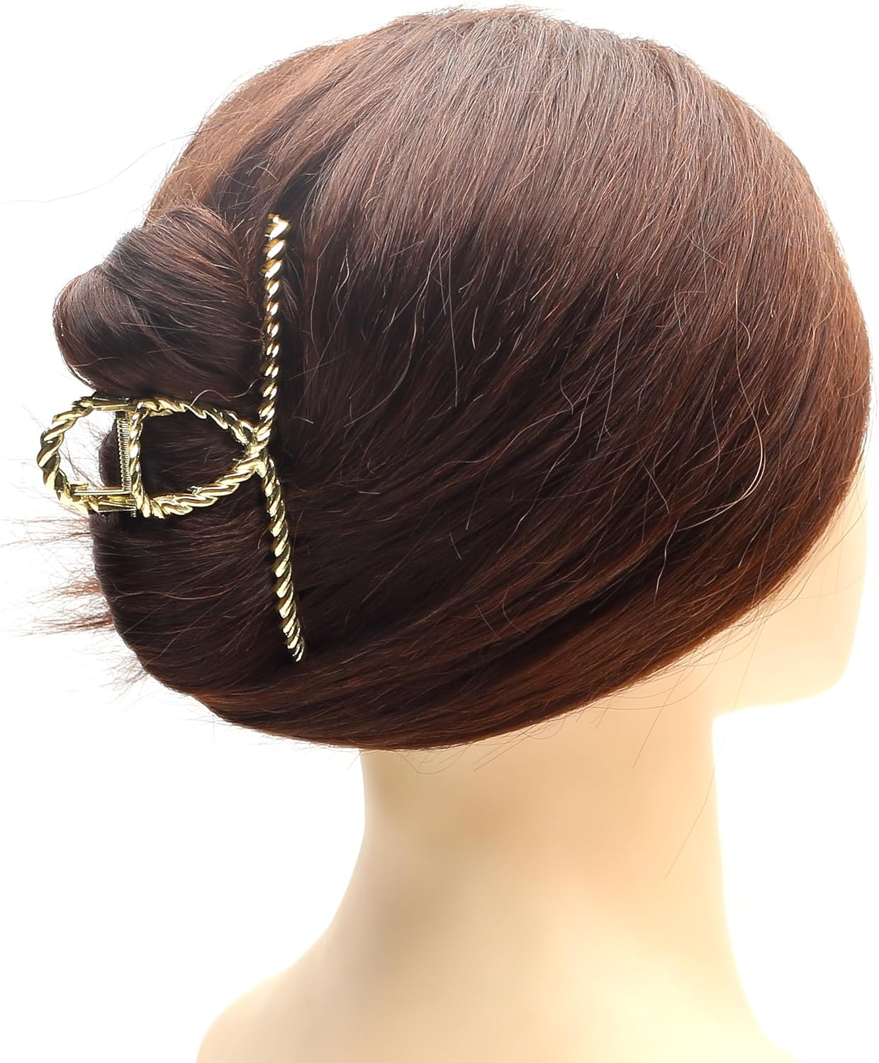 Qingoo Large Cross Metallic Hair Clip Beautiful Women'S Hair Clip Headdress Elegant Hair Accessory 1 Piece (11.5 Cm X 4.3 Cm, Gold) image number 1