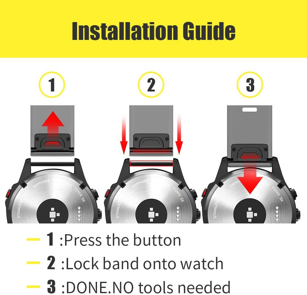 Fleshy Leaf 22Mm Tricolor Band Bracelet Strap Compatible for Garmin Fenix 8 47Mm / Epix Pro 47Mm, Fenix 7,Fenix 6,Fenix 6 Pro,Fenix 5,Fenix 5 Plus,Approach S60 S62,Forerunner 935 945,Quick Release Strap Wristband image number 1