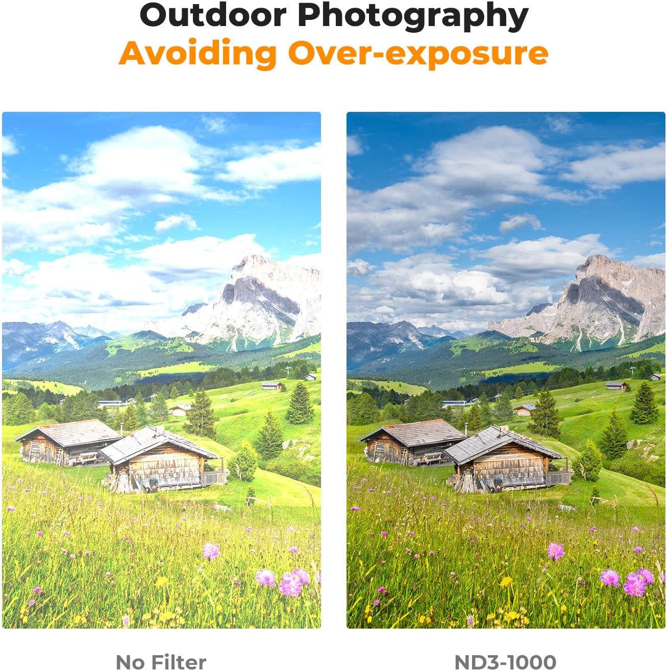 K&F CONCEPT 62Mm Variable ND3-ND1000 ND Filter (1.5-10 Stops) Neutral Density Lens Filter with 24 Multi-Layer Coatings for Camera Lens image number 3