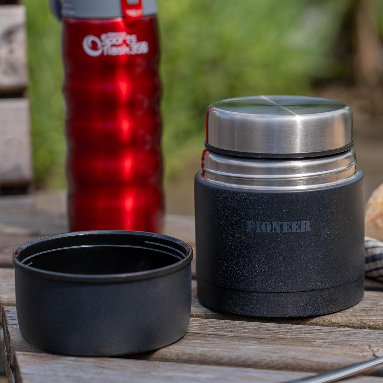 Pioneer Vacuum Insulated Leakproof Soup/Food Flask, 8 Hours Hot 24 Hours Cold, Black, 500 Ml image number 7