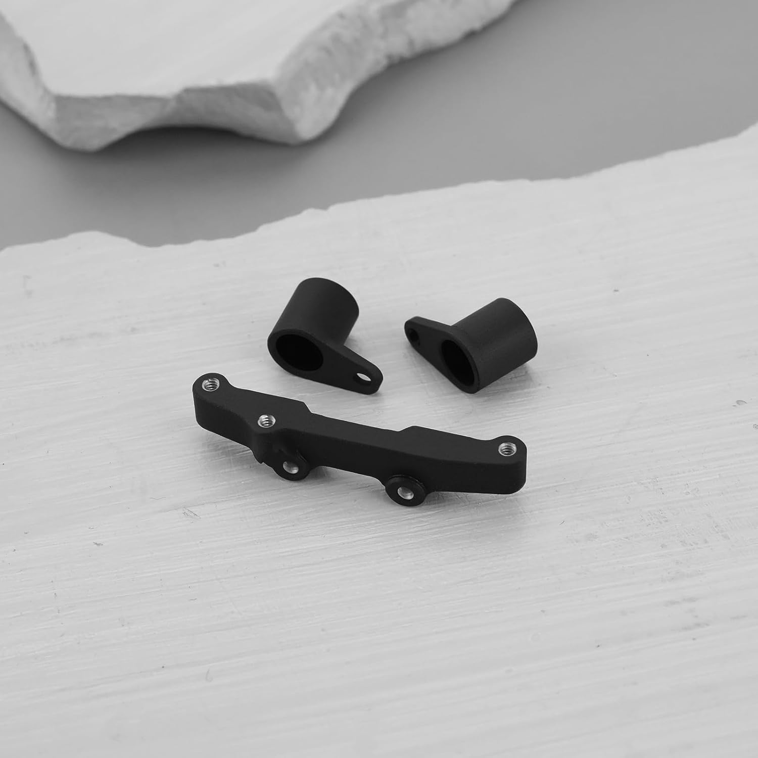 1 Set Aluminum Alloy Steering Rack Replacement Part LOS-1761 Compatible with LOSI 1/24 Micro-B 2WD Buggy RTR (LOS00007), Black