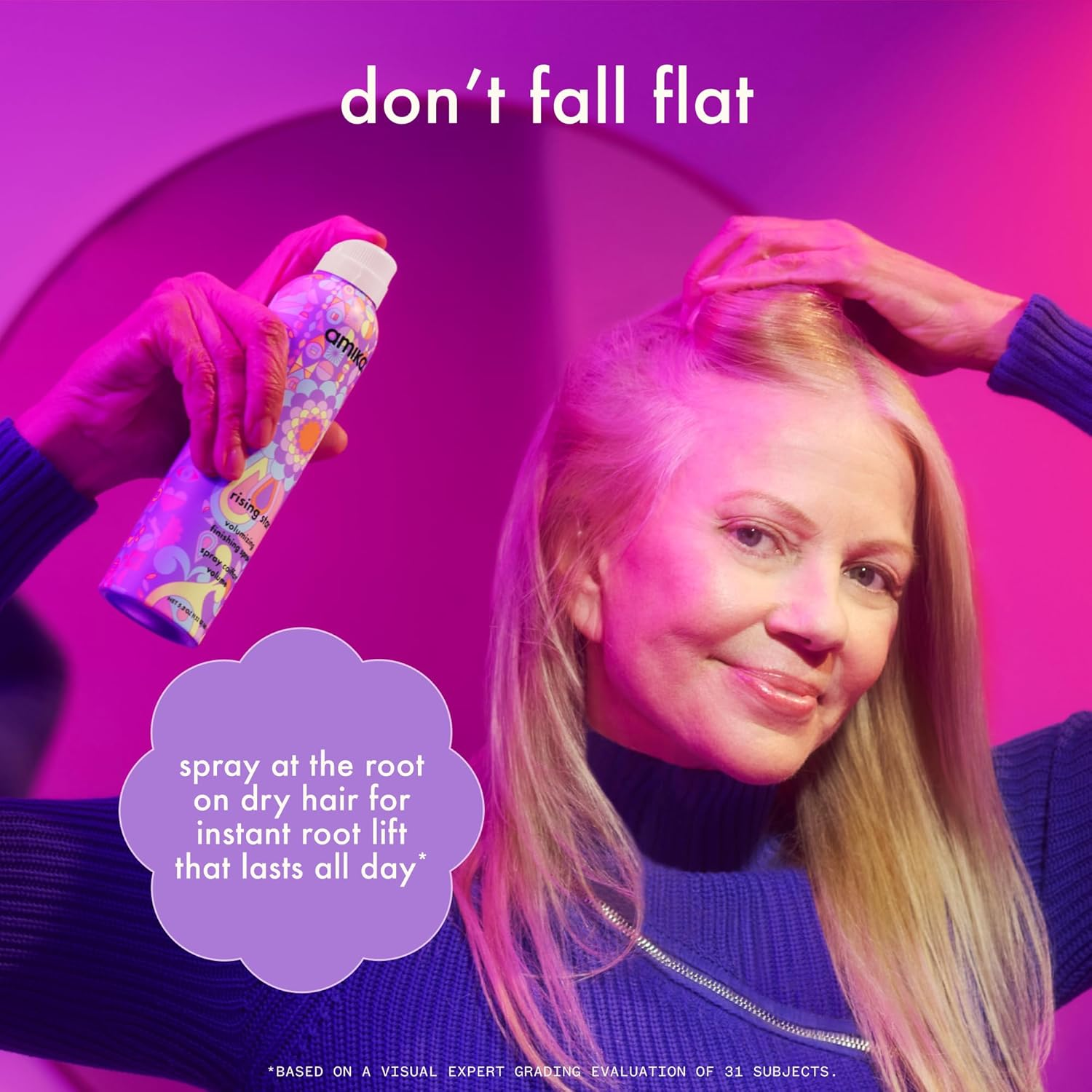 Amika Rising Star Volumizing Finishing Spray 185Ml image number 2