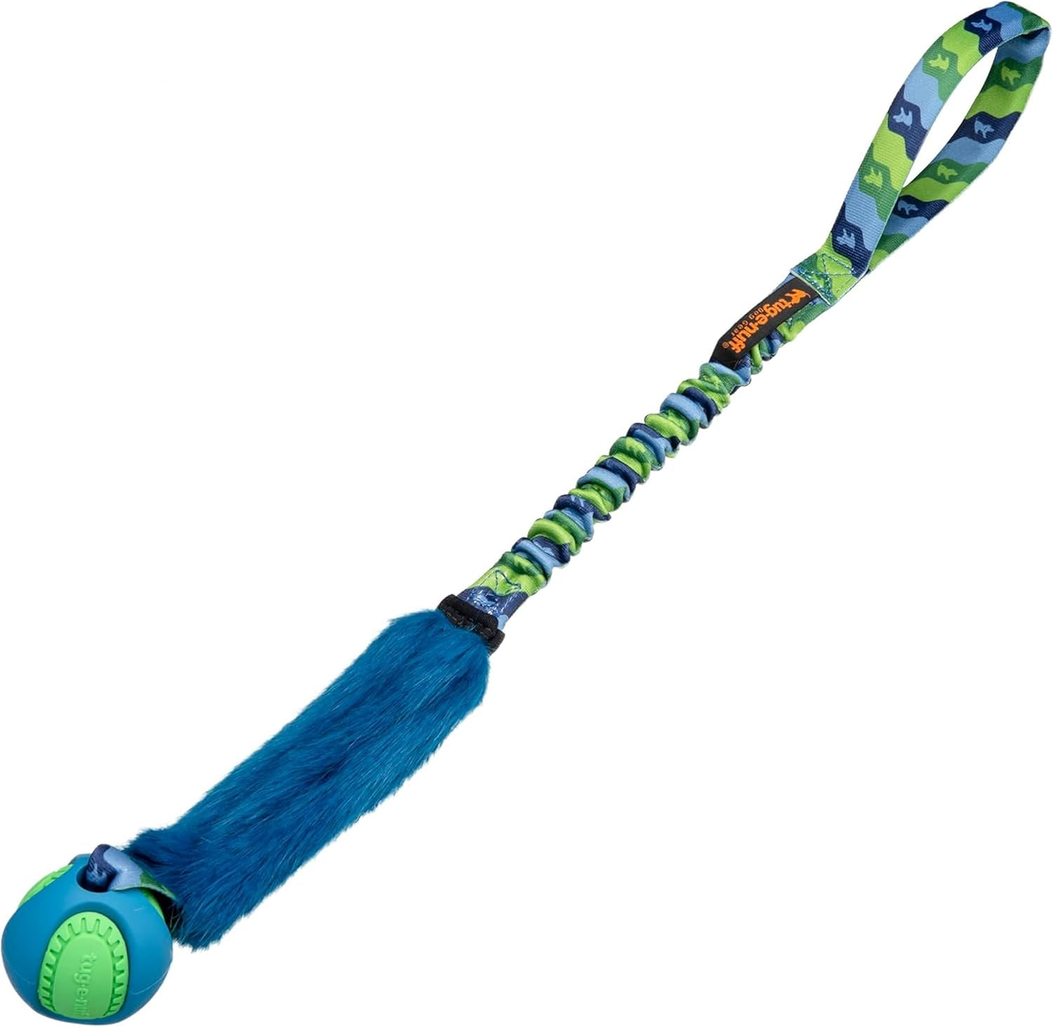 Tug-E-Nuff - Fauxtastic Powerball Bungee | Durable Bungee Tug Toy for Dogs | Ideal for Interactive Dog Training and Dogs of All Ages | Made of Durable Faux Fur | 63Cm (25 Inches) in Length