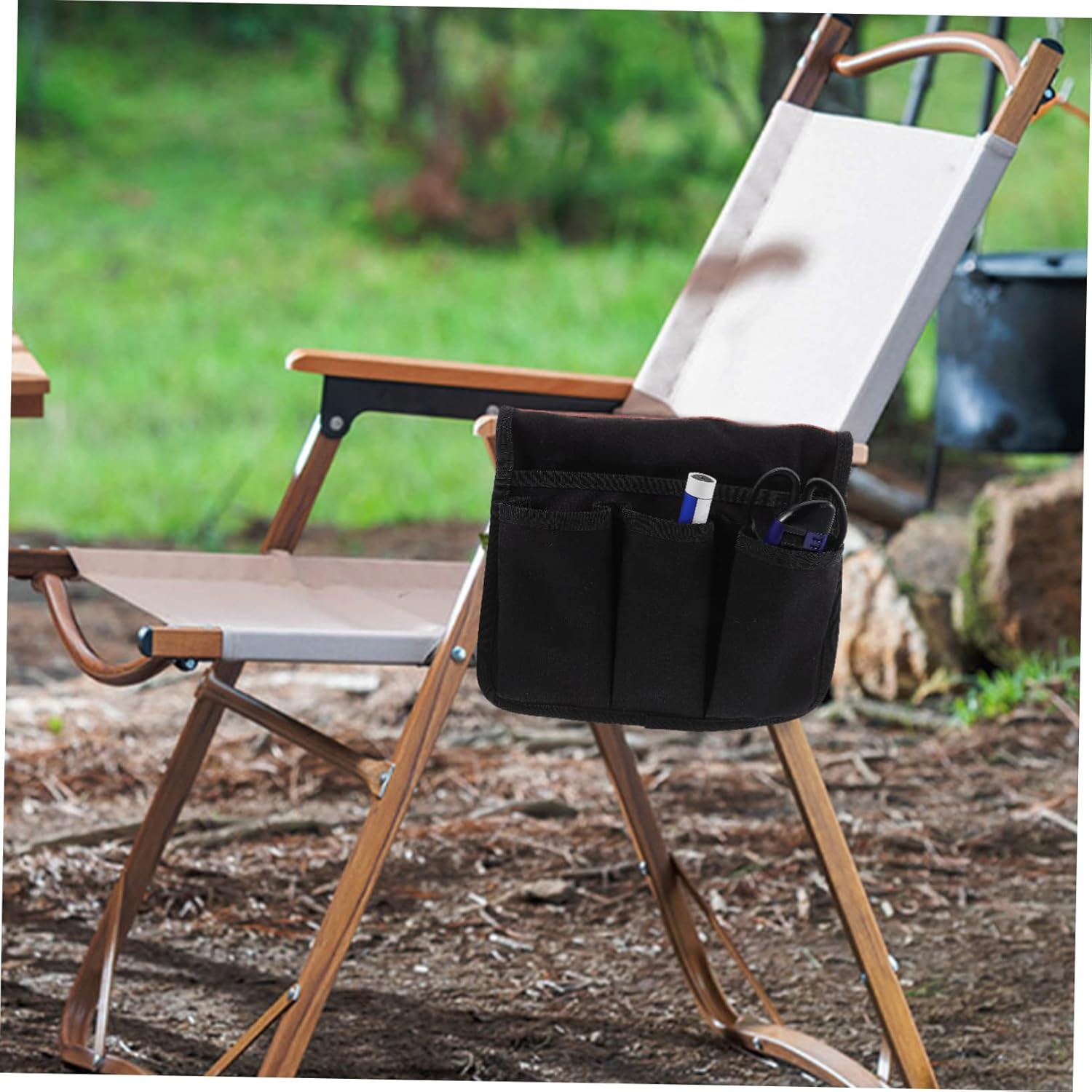 Ciieeo Portable Camping Armchair Bag Multi-Function Armrest Pouch for Outdoor Chairs Cloth Storage Accessory for Camping Picnics and Travel image number 1