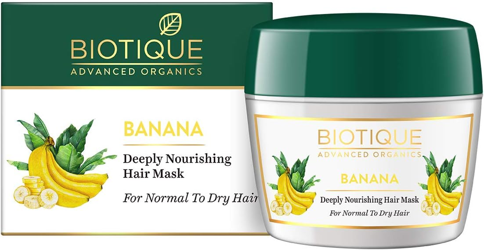 Biotique Banana Deeply Nourishing Hair Mask for Normal to Dry Hair, 175G image number 1