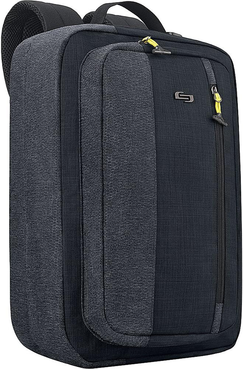 Solo New York Velocity 15.6 Inch Laptop Hybrid Backpack Briefcase, Navy/Grey
