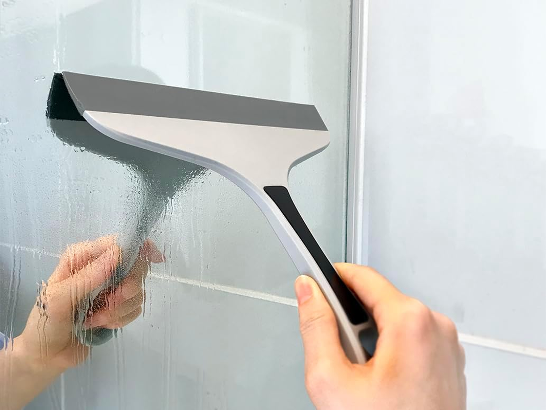 Wise BK-004 Magnetic Bath Drainer Wiper (W X D X H): 7.9 X 1.1 X 8.7 Inches (200 X 27 X 220 Mm), Hook Hole, Convenient, Magnet, Easy to Dry, Cleaning, Simple, Space Saving, Squeegee, Bathroom, Mirror, image number 1