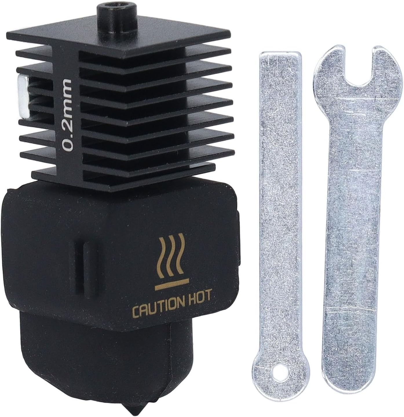 Hardened Steel Nozzle, 3D Printer Hotend Kit Easy to Replace Abrasion Resistant High Thermal Conductivity for Extruder Replacement (0.2Mm) image number 5