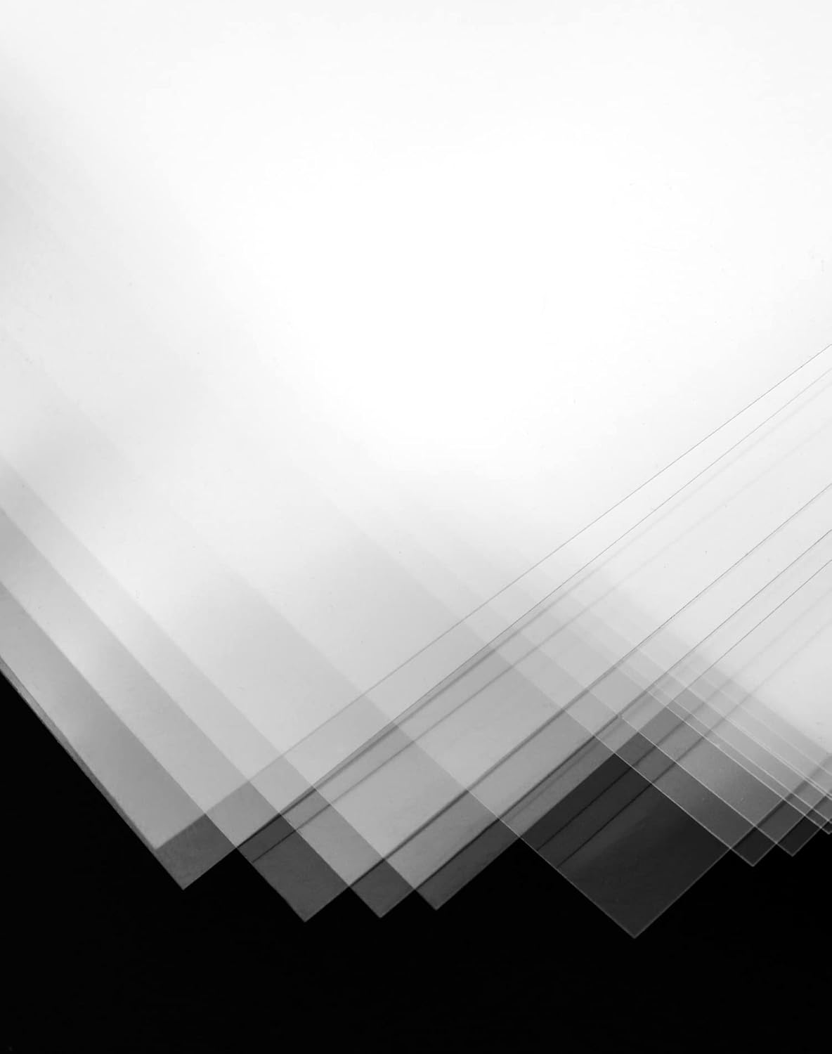 QWORK 50 PCS A4 Inkjet Transparency Film Waterproof Transparent Printing Paper A4 Clear OHP Quick Dry Printable Vinyl Sheets for Inkjet Printers Overhead Projector Screen Prints 11*8 Inch /29.6*21Cm image number 4