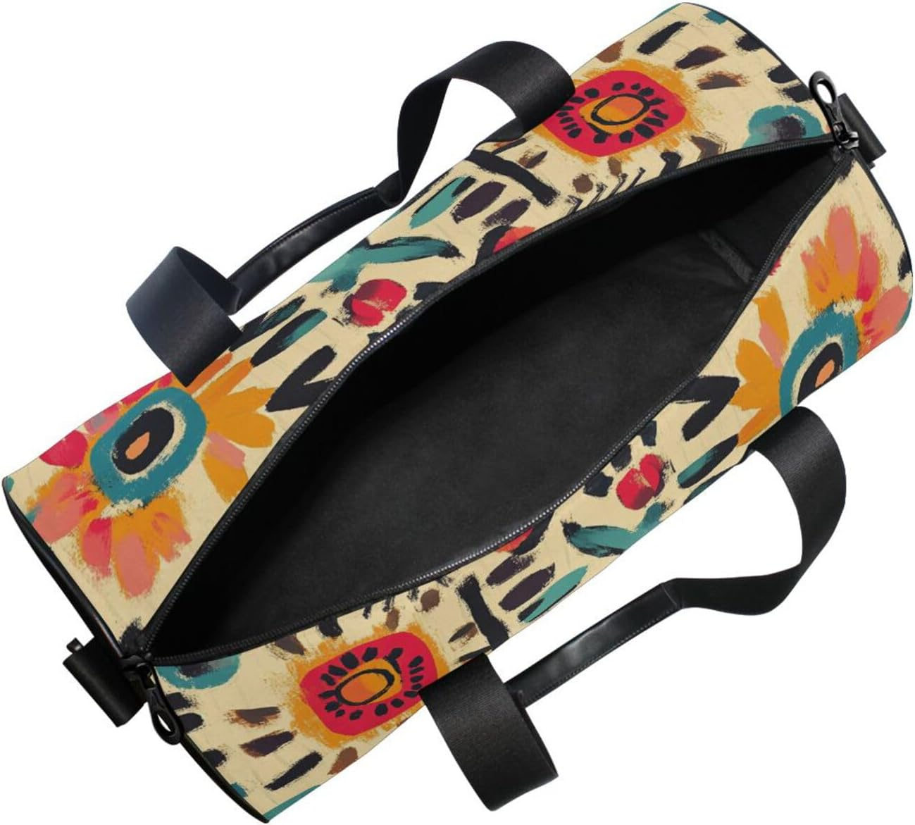 Bohemian Style Elements Retro Travel Hand Bag Travel Weekender Gear Bag Airplane Traveling Large Capacity image number 1