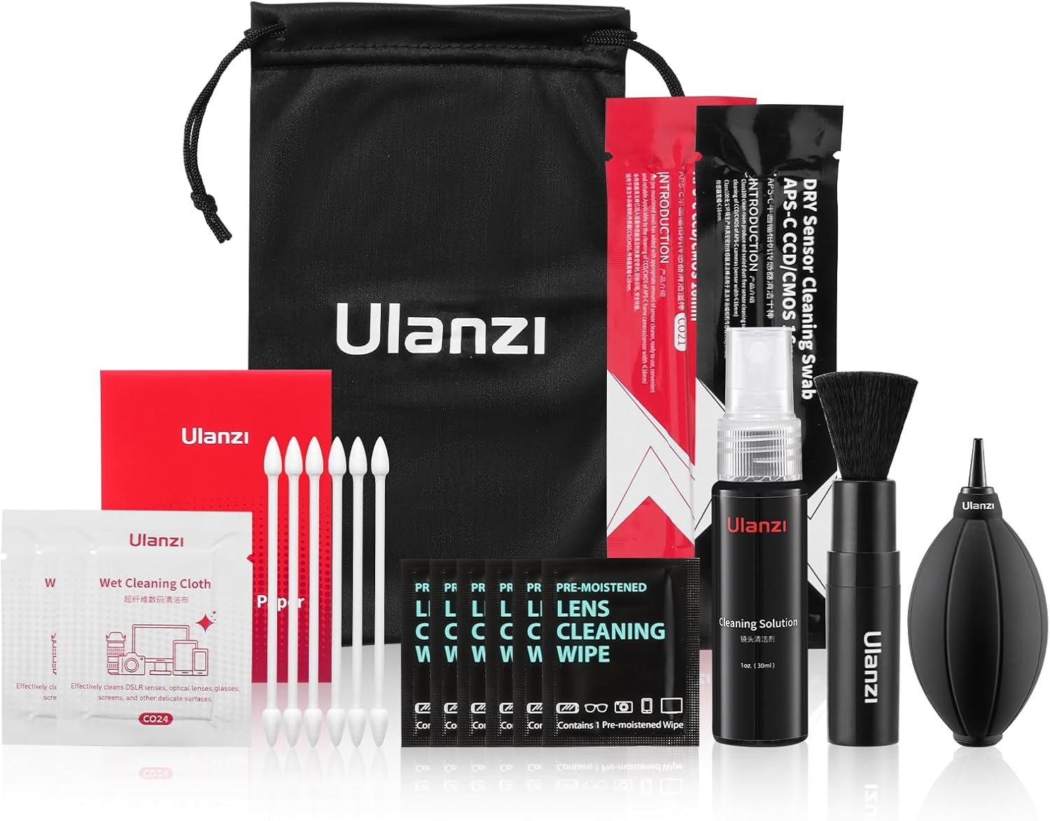 ULANZI Camera Cleaning Kit 10-In-1 Lens Cleaner Professional DSLR Clean Accessories Canon