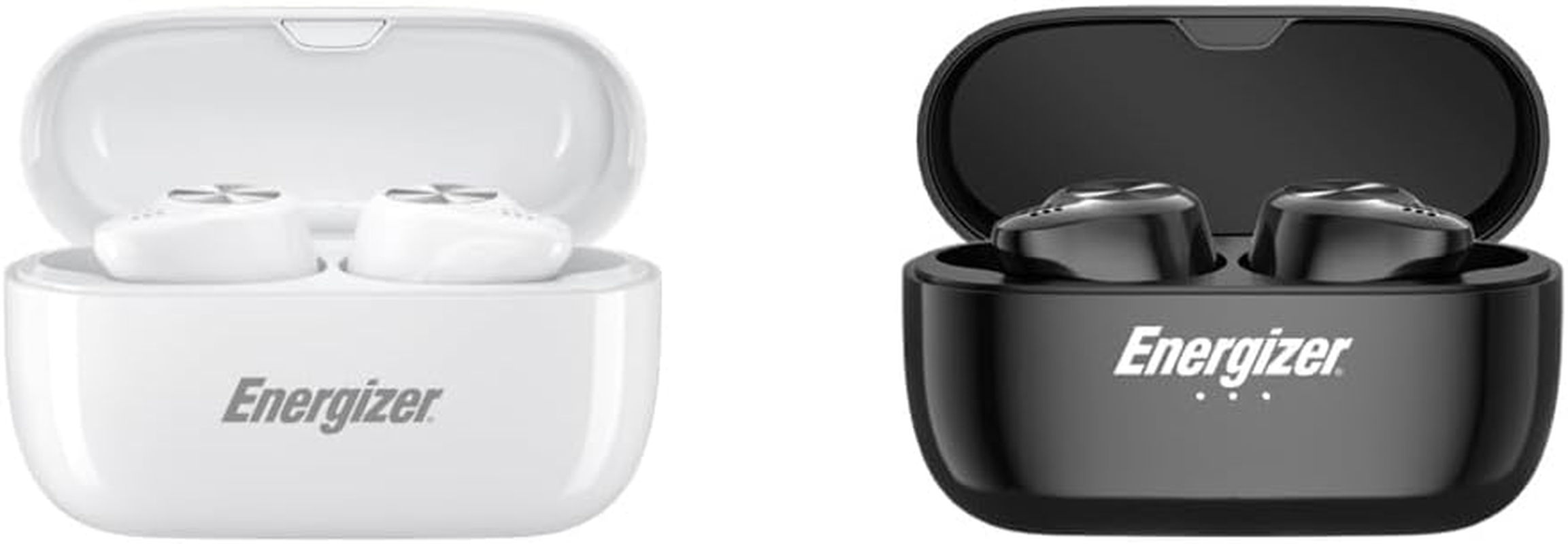 Energizer Bluetooth Headphones 5.2 5 Hours Usage Touch Control Pairing Handsfree Stereo Sound White & Black Pack of 2 image number 3