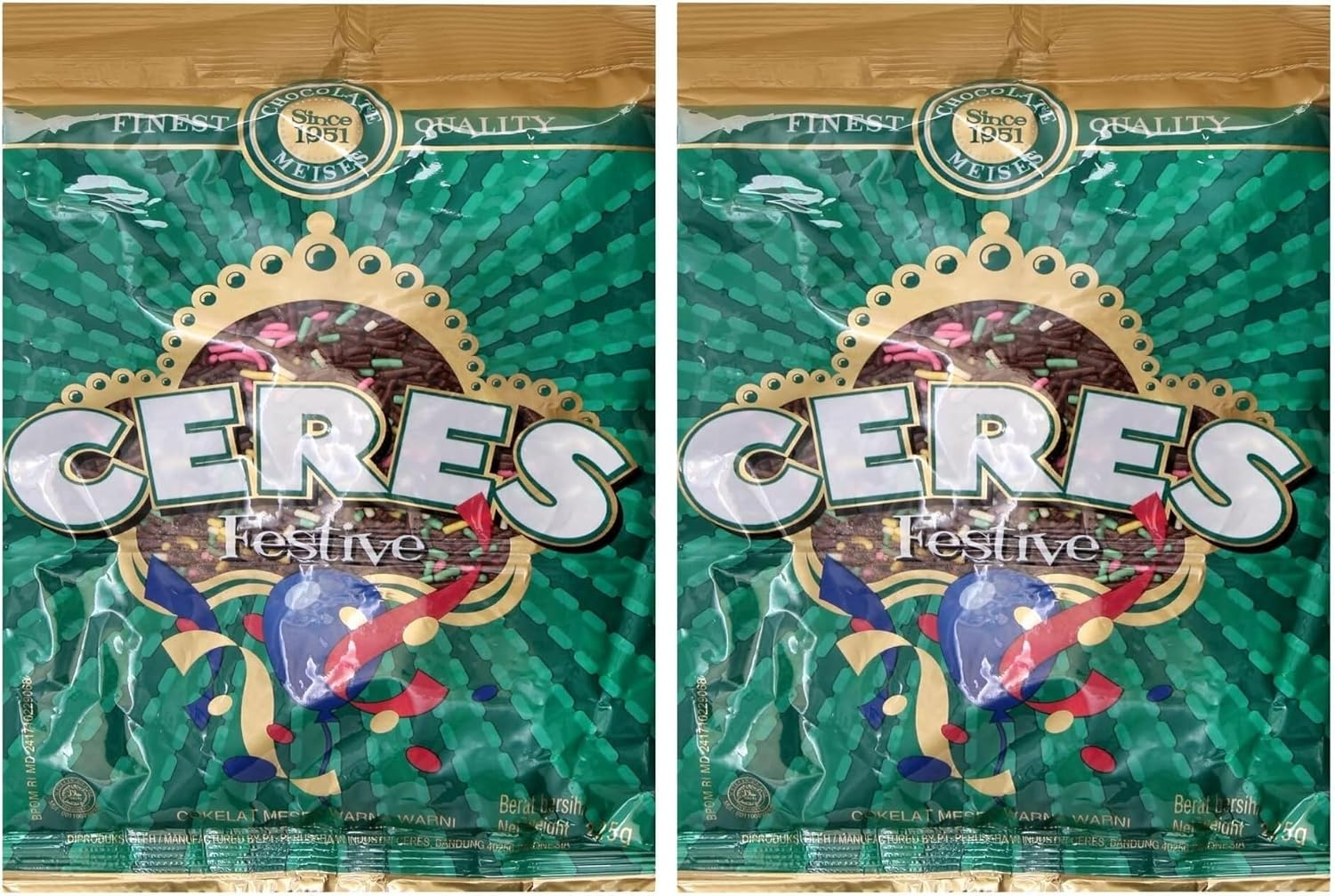 Ceres Festive Chocolate Sprinkles 225 G image number 1