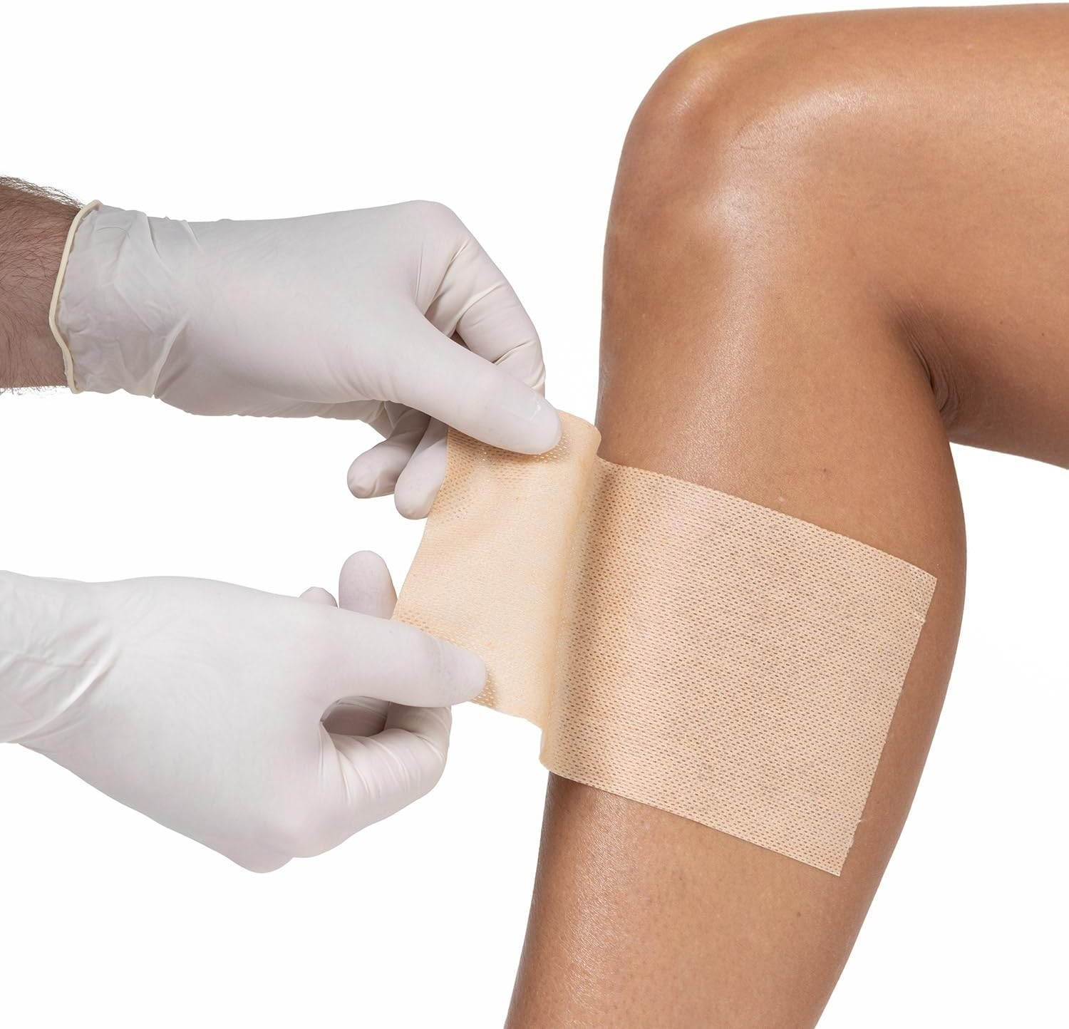 MEDSTOCK Non-Woven Fabric, Beige Fixer Roll, 5CM X 10M, 1 Roll, Wound Care, Adhesive Dressing Tape, Medical Device Securer, Flexible and Soft, Stable and Dependable, Increases Patient Comfort image number 4