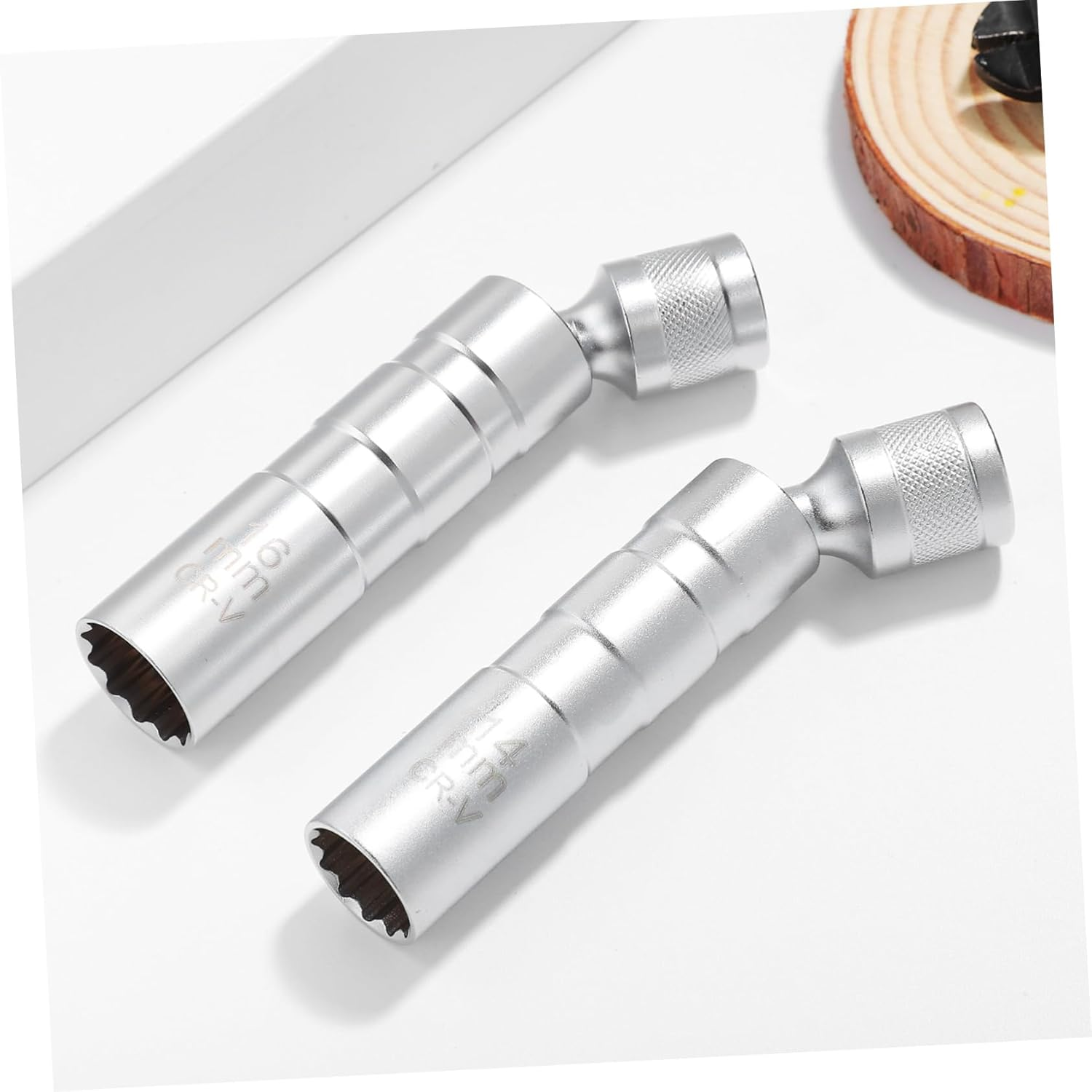 VINTORKY Spark Plug Remover Tool 2 Pcs Sockets Steel Socket Automotive Accessory image number 6