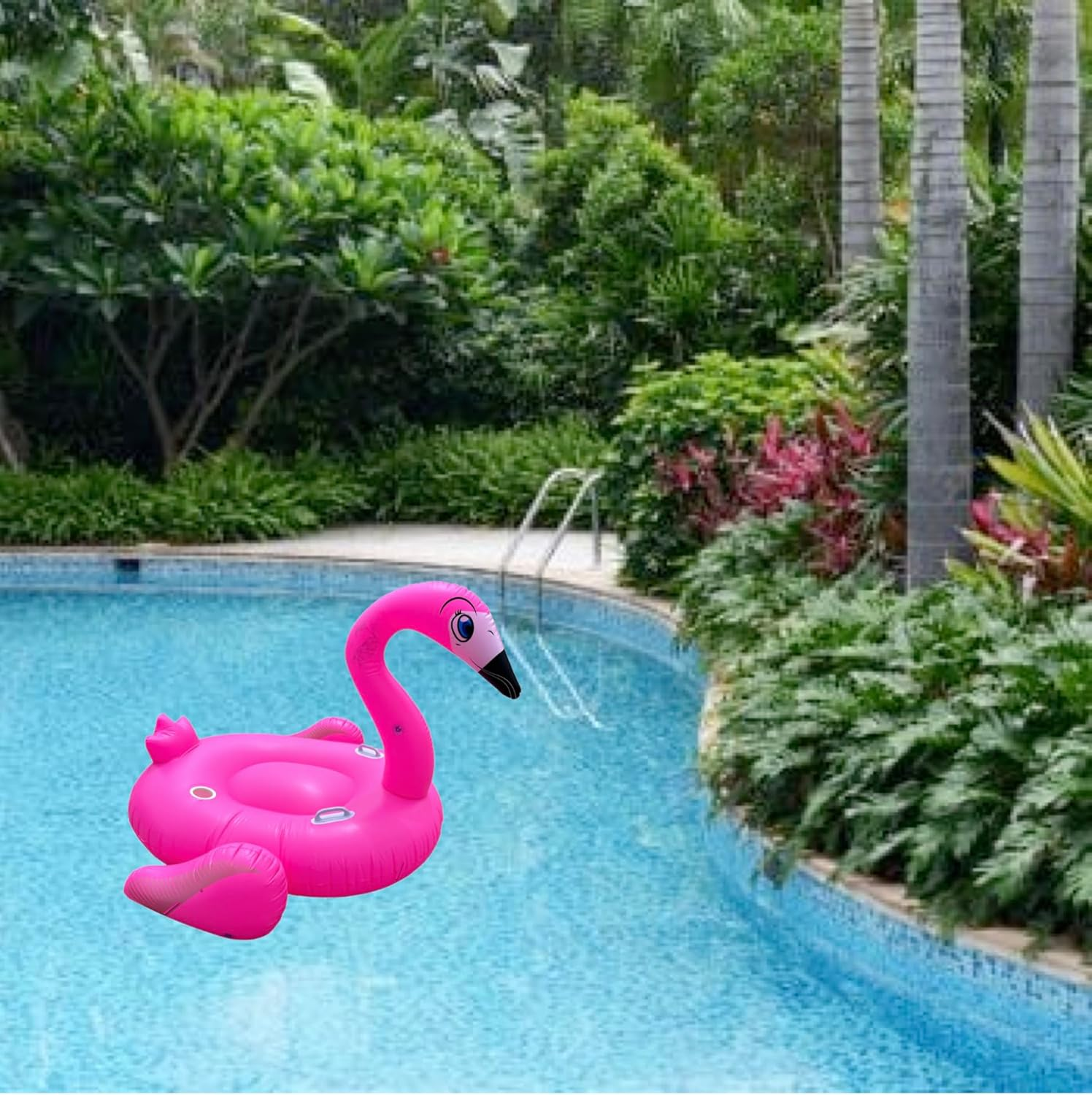 Extra Large Inflatable Ride-On Flamingo Pool Float Toy for Adults, Swimming Pool Floating New Pool Party Toy Soft and Sturdy image number 2