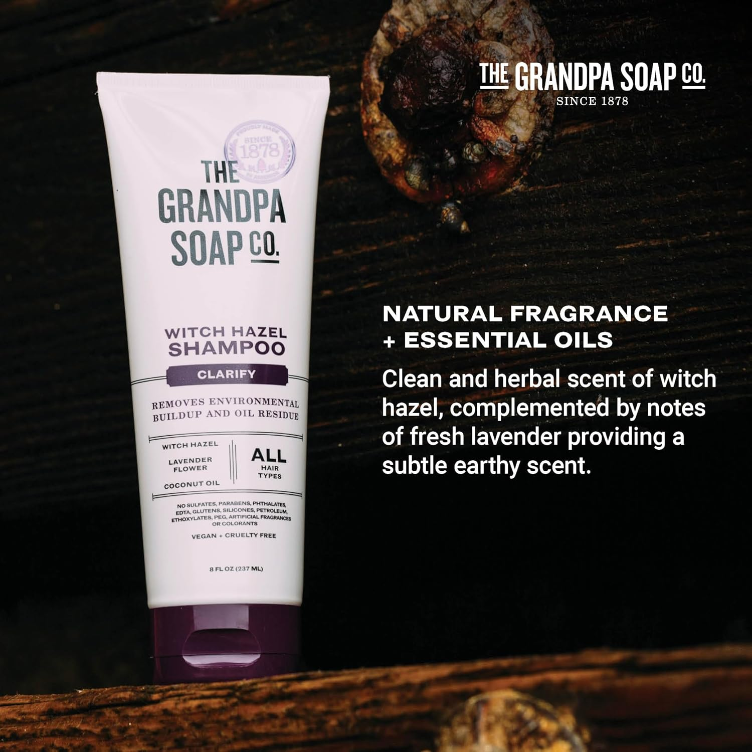 The Grandpa Soap Co. - Clarify Shampoo Witch Hazel - 8 Fl. Oz. image number 2
