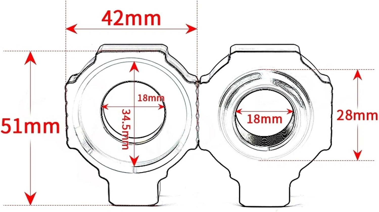 LOTFI Fit for HUS TE250 FE250 TE300 FE300 TE 250 300 FE Motorcycle CNC Rear Chain Adjuster Axle Block Wheel Accessories image number 5