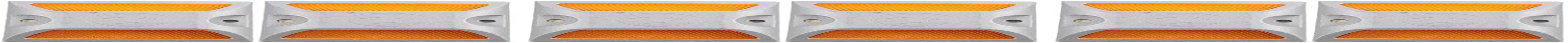 6 Pcs Reflective Driveway Markers - Aluminum Road Reflectors for Enhanced Night Visibility Ideal for Driveways Pathways and Safety Marking image number 1