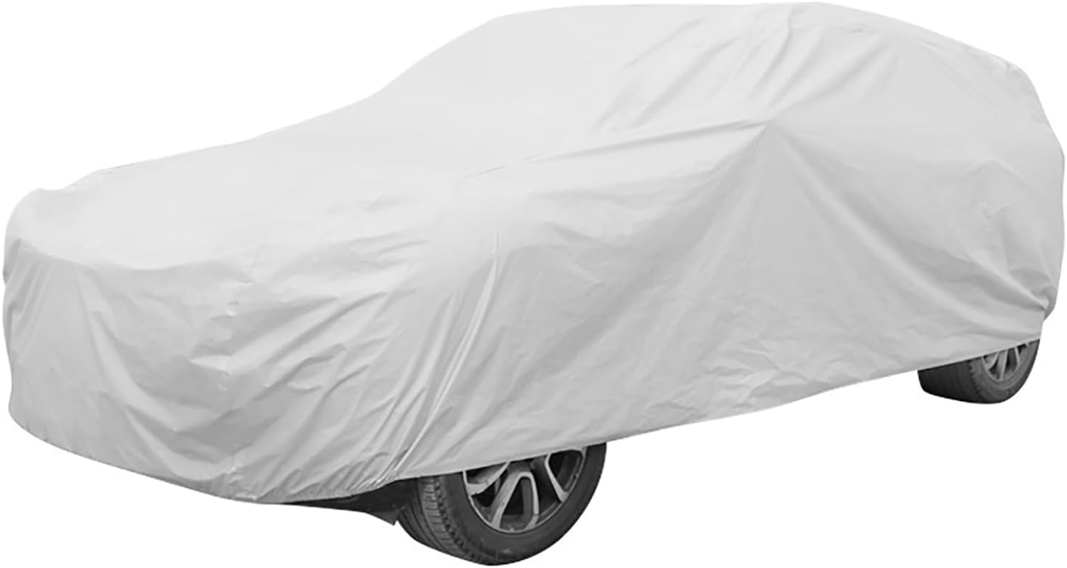 Car Cover Waterproof All Weather - PEVA Full Vehicle Covers for Automobiles - Full Exterior Covers - Winter Rain Sun SUV Sedan (M - 4.3 X 1.6 X 1.2 Meter) image number 2