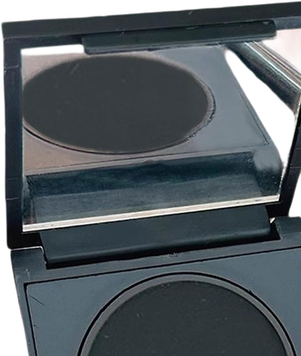 OIIBWQ Eye Liner Eyeliner Powder Waterproof Eyeliner Eyebrow Powder Pressed Eyeshadow Water Activated Makeup Set Easy to Apply Portable Suitable for Women Ma, Black - Black image number 2