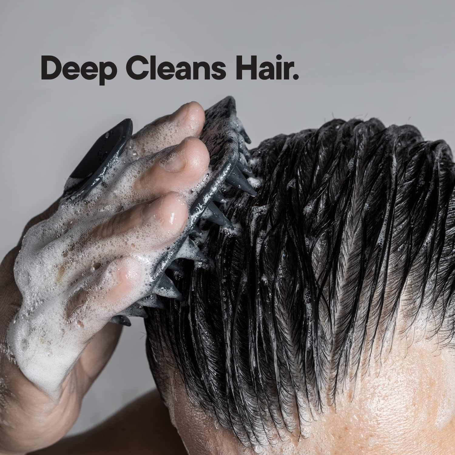 Scalp Massager Shampoo Brush Soft Silicone Scalp Scrubber for Hair Growth Scalp Exfoliator Brush for Dandruff Removal，Shower Hair Brush for Women Men Kids image number 3