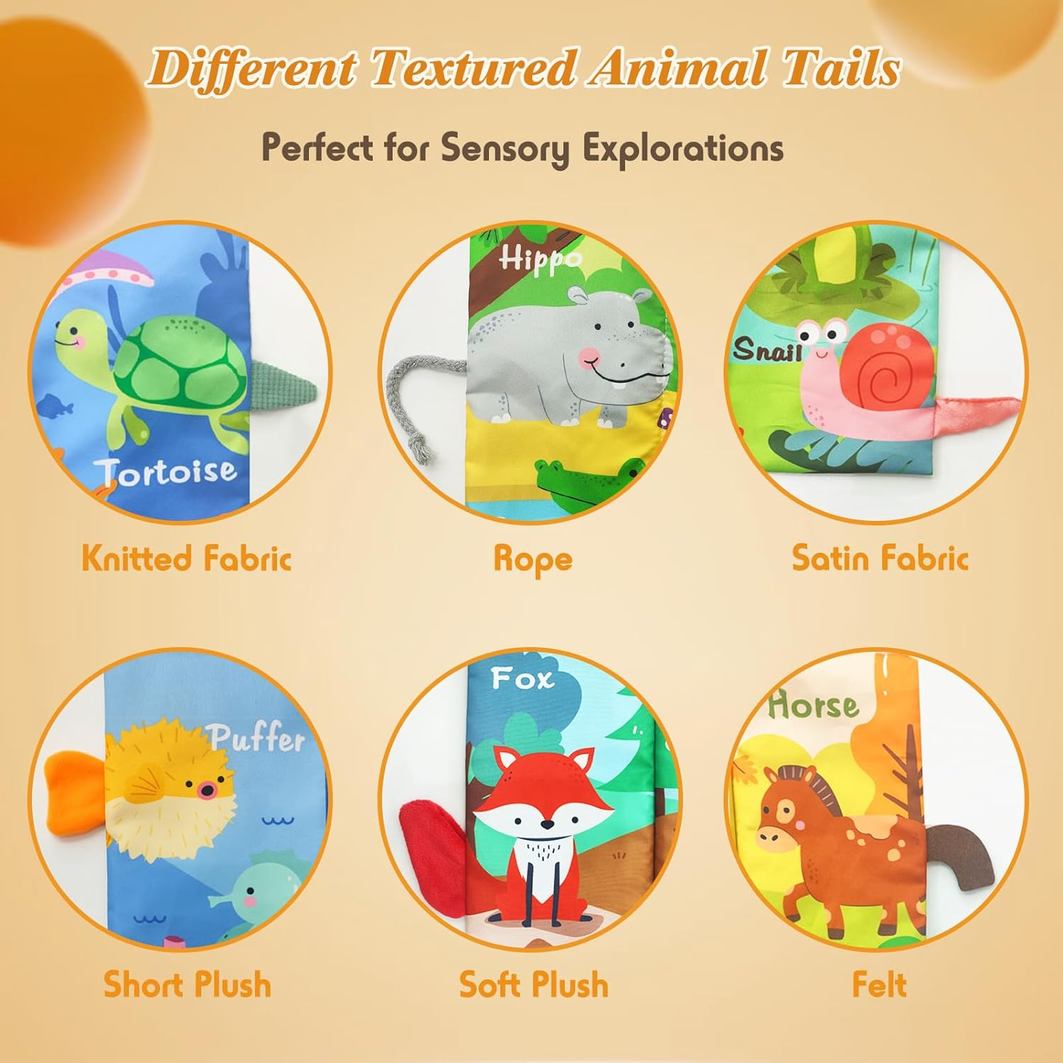 PELOSTA Baby Book Toys 0-6-12 Months, 3PCS Touch Feel Crinkle Books for Infants Newborns,Baby Sensory Toys for Tummy Time/Stroller/Car Seat,Montessori Learning Toy for 3 6 9 12 Months image number 3