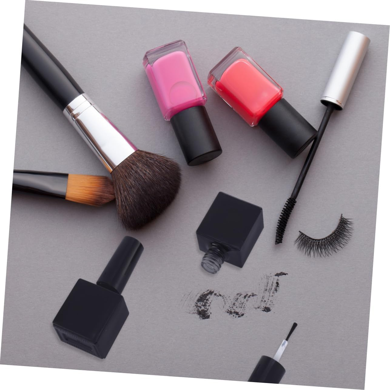 Baluue Empty Nail Polish Bottles 12Pcs 10Ml Black round Glass Containers with Brush Caps Refillable Nail Polish Dispensers and DIY Manicure Tools image number 6