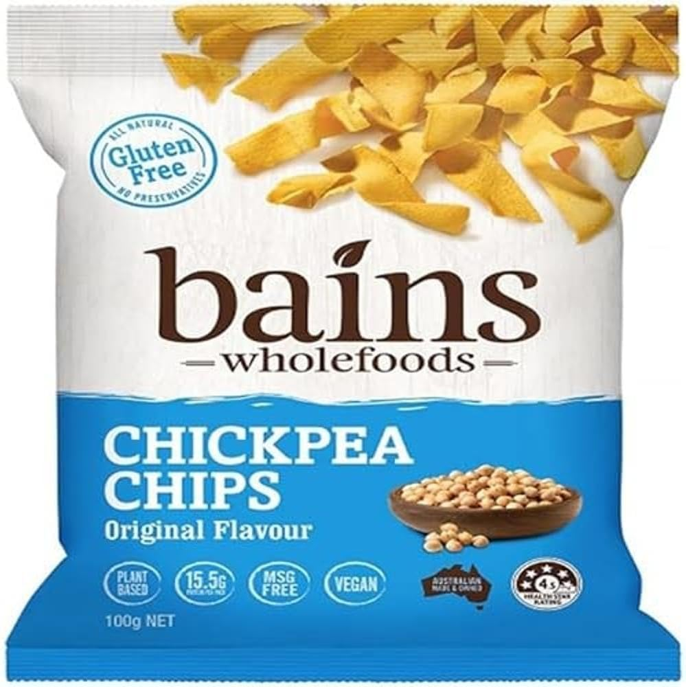 Bains Wholefoods Chickpea Chips Original Flavour, 100 G image number 1
