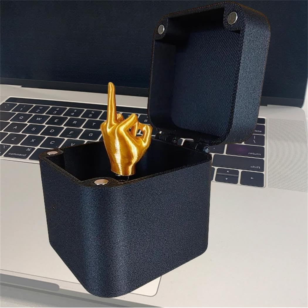 Middle Finger in a Box - Surprise Prank Gag Men, Hilarious Spoof Novelty Item, Perfect for Christmas & Special Occasions, 1 Piece image number 4