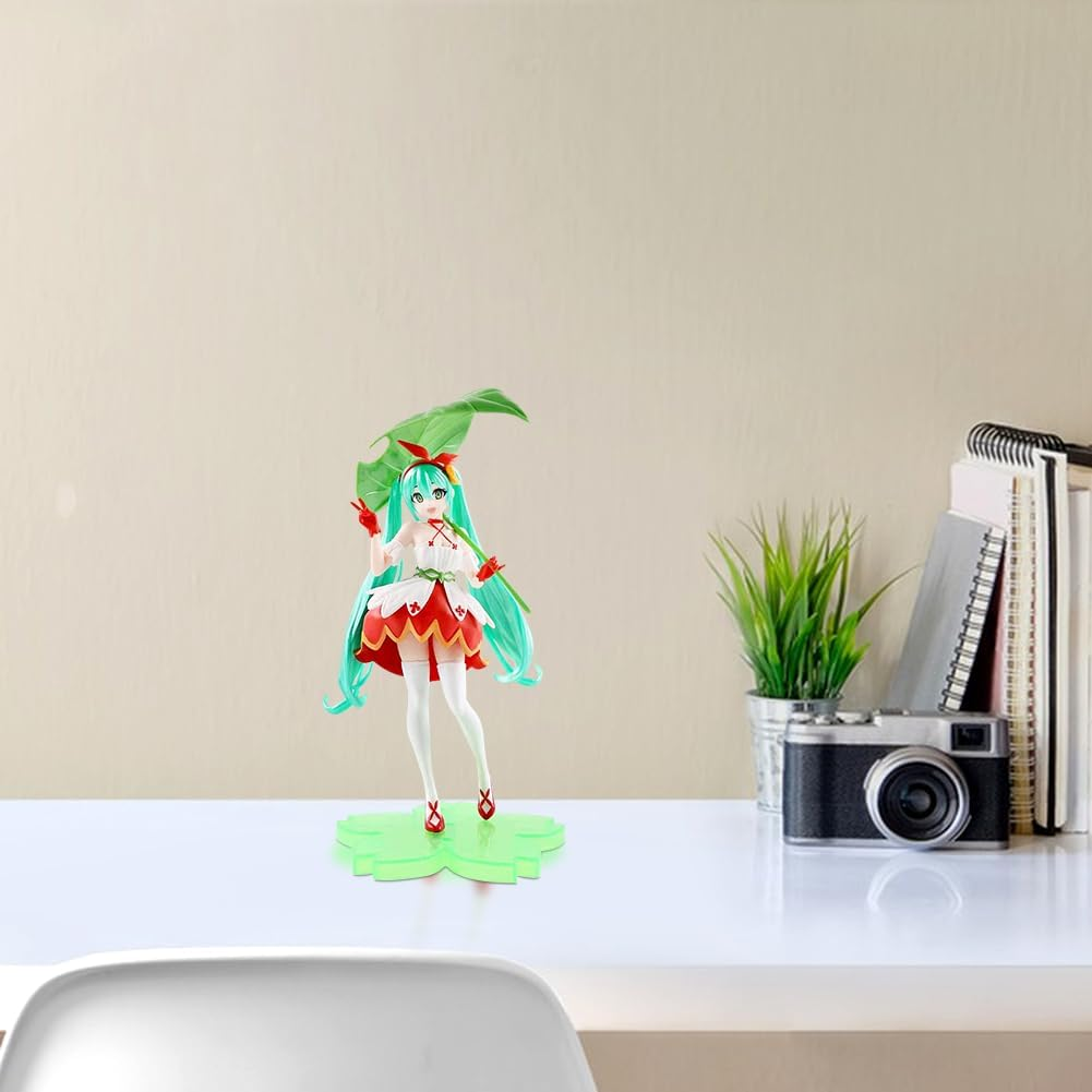 Hatssunes Miku Anime Figures Character Model Statue Action Figure Figure 12.5 Cm Cartoon Game Figure Toy Ornaments, Desktop Decorations (Green)