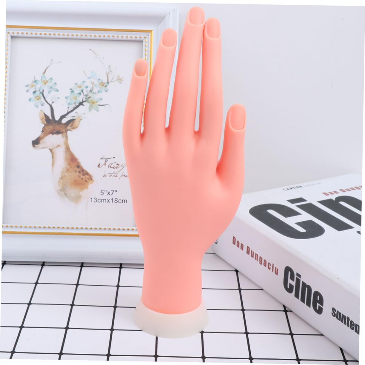 FOMIYES Nail Tip Practice Hand Model Movable Bendable Fake Hand for Manicure Nail Tools Accessories image number 6
