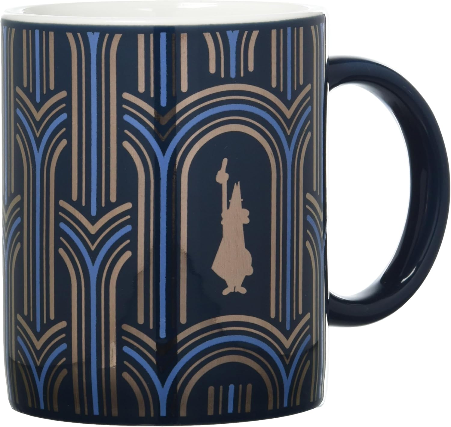 Bialetti - 4 Pieces Set of 8-Faced Espresso Coffee Cups with Gentleman with Moustaches Logo, Porcelain, White image number 4