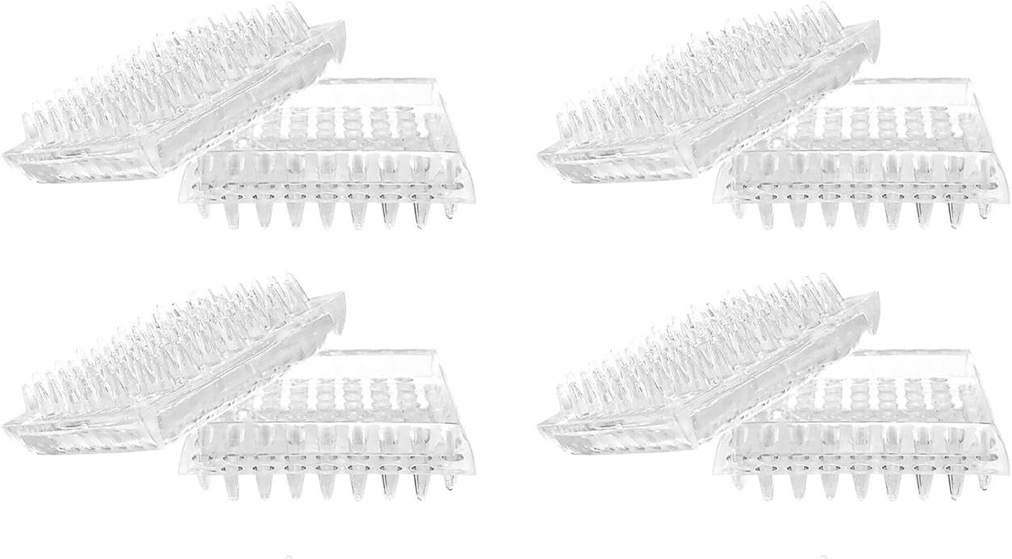 8Pcs Carpet Protectors Caster Cups Furniture Cup for Sofas Transparent Furniture Spiked Caster Cups, 1.89"X1.89"X0.63" image number 5