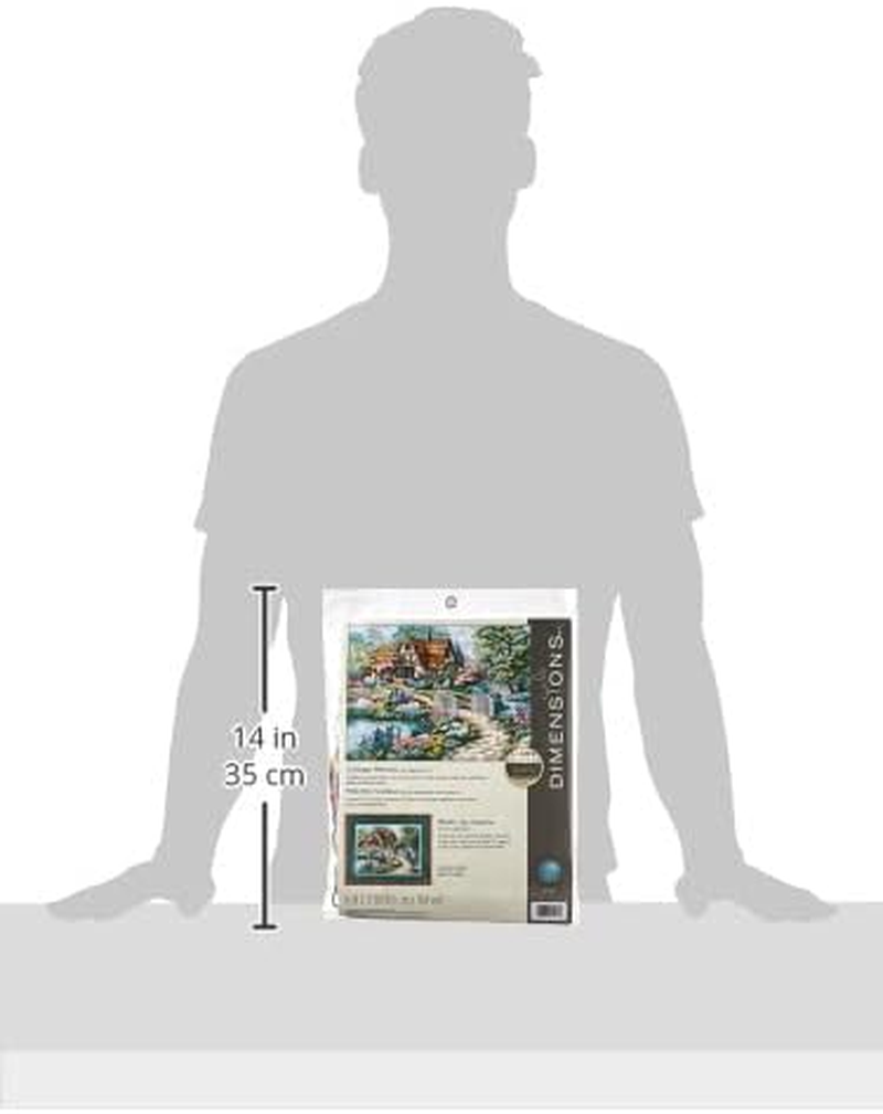 Dimensions Cottage Retreat Needlepoint Kit, 16'' W X 10'' H image number 4