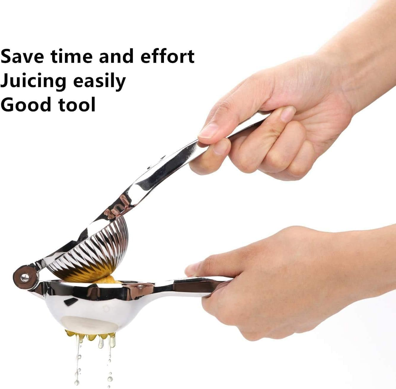 Lemon Squeezer Juicer- Stainless Steel Handheld Lime Juicers - Anti-Rust and Durable, Easy to Extract All Lemon/Citrus Juice, Suitable for Home, Bar, Etc image number 4
