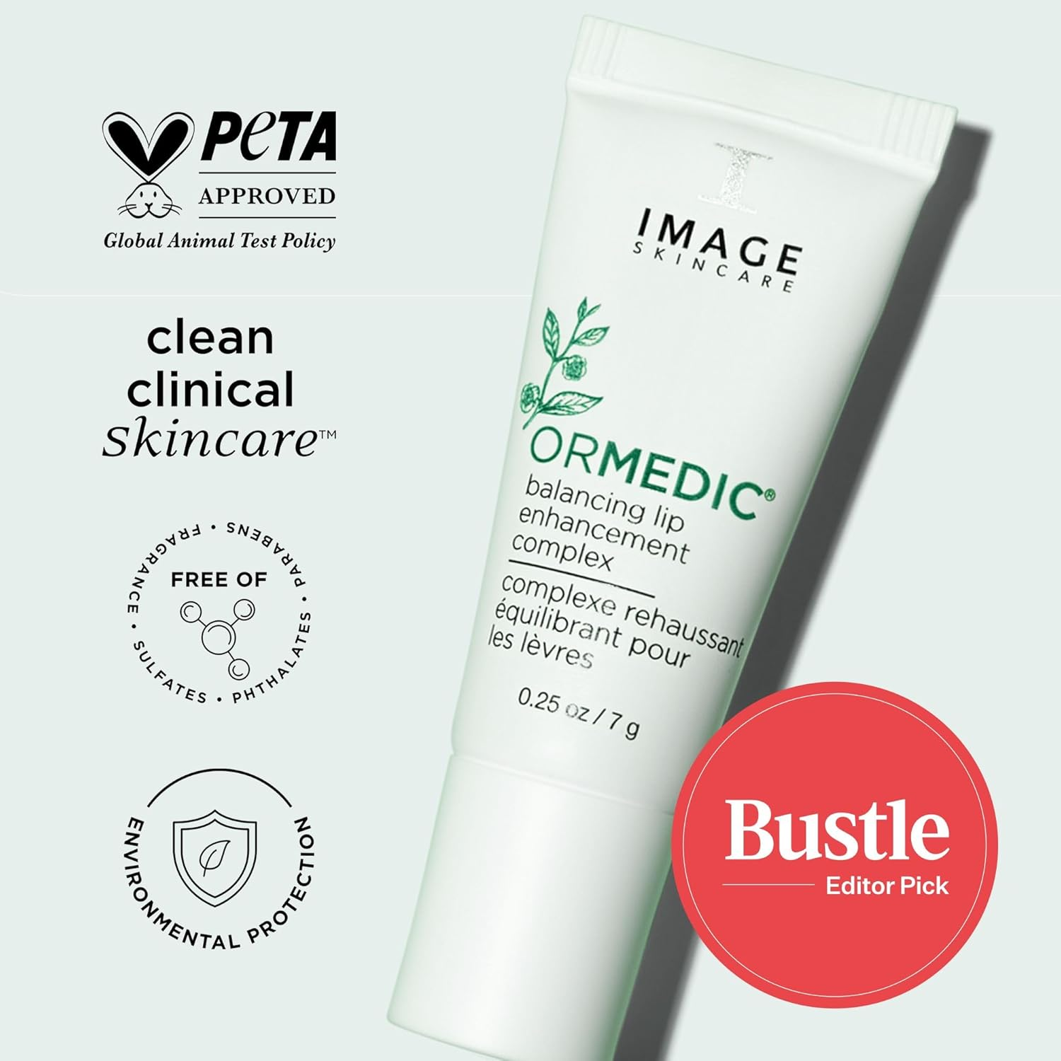 IMAGE Skincare, ORMEDIC Ph Balancing Lip Enhancement Complex, with Avocado Oil & Vitamin E for Deep Hydration, Clear, 0.25 Fl Oz image number 3